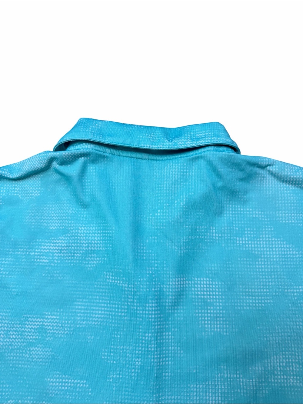 Nike Golf Dri-FIT Women's XS Turquoise Blue White Short Sleeve Polo Shirt - Picture 7 of 7